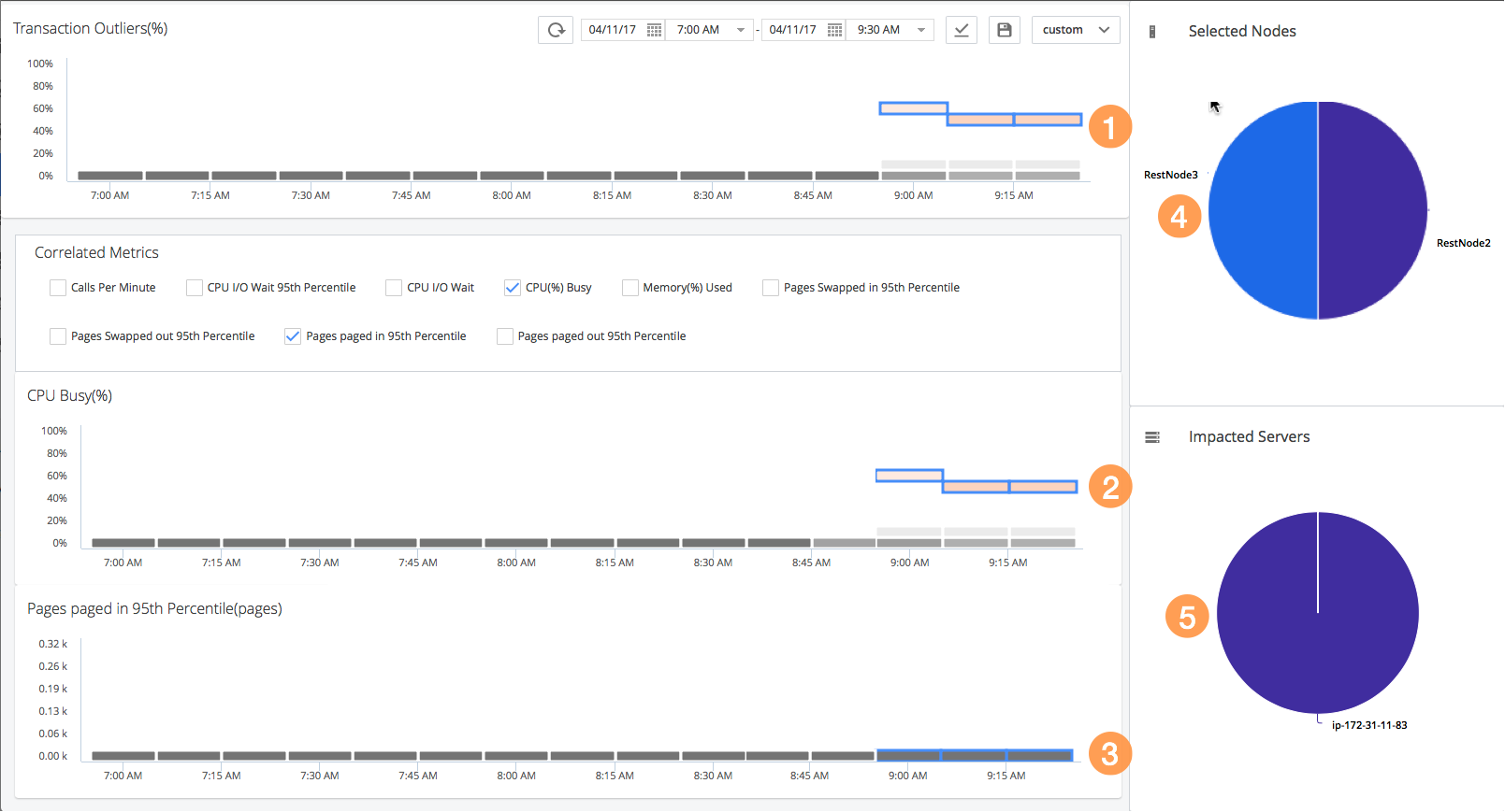 Workflow Description for Correlate Metrics